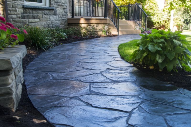 Garden Path with Patterned Finish